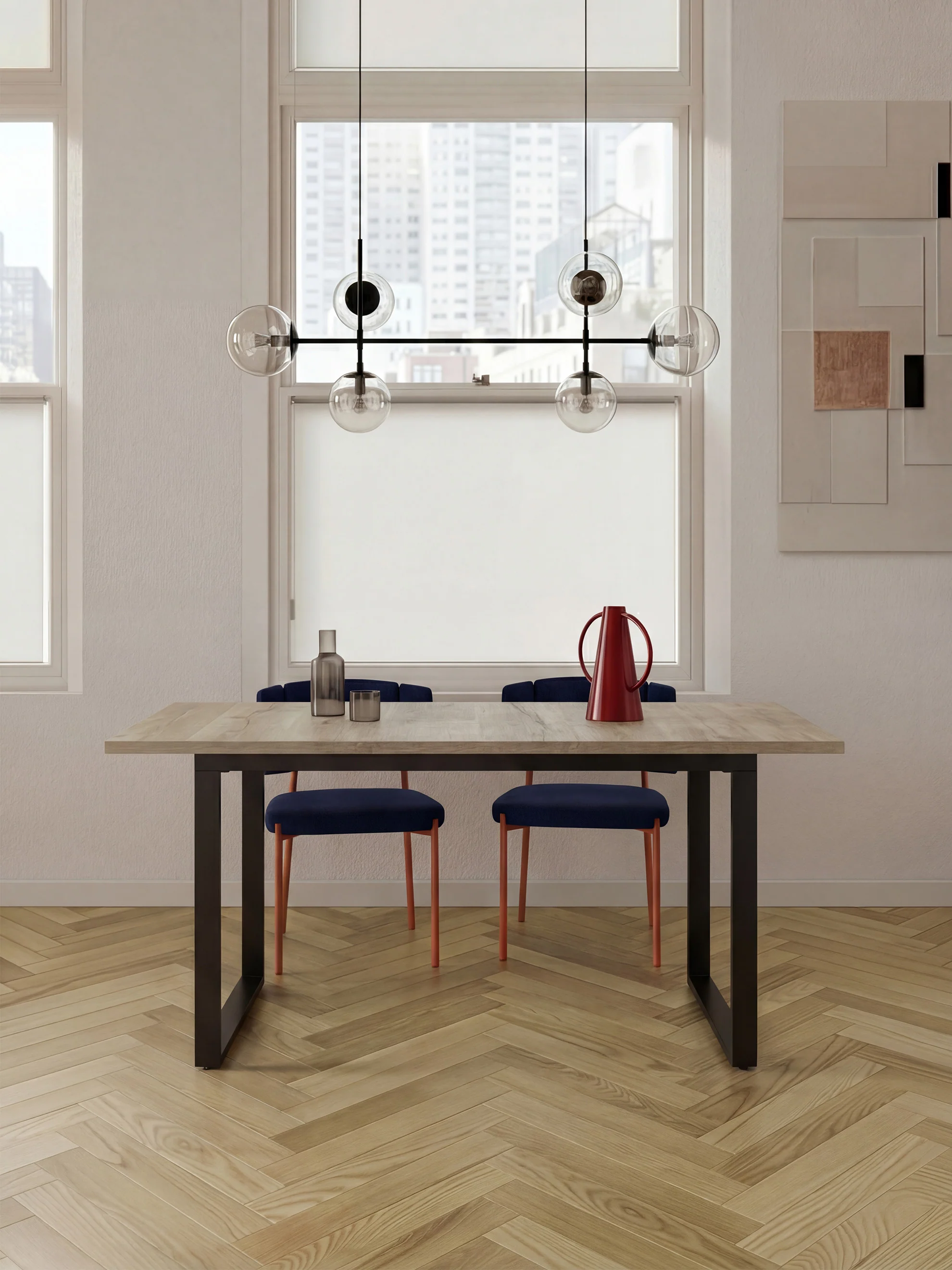 Ausziehtisch LARS - Stabiles Metallgestell 120-160cm für 4-6 Personen - Image 21