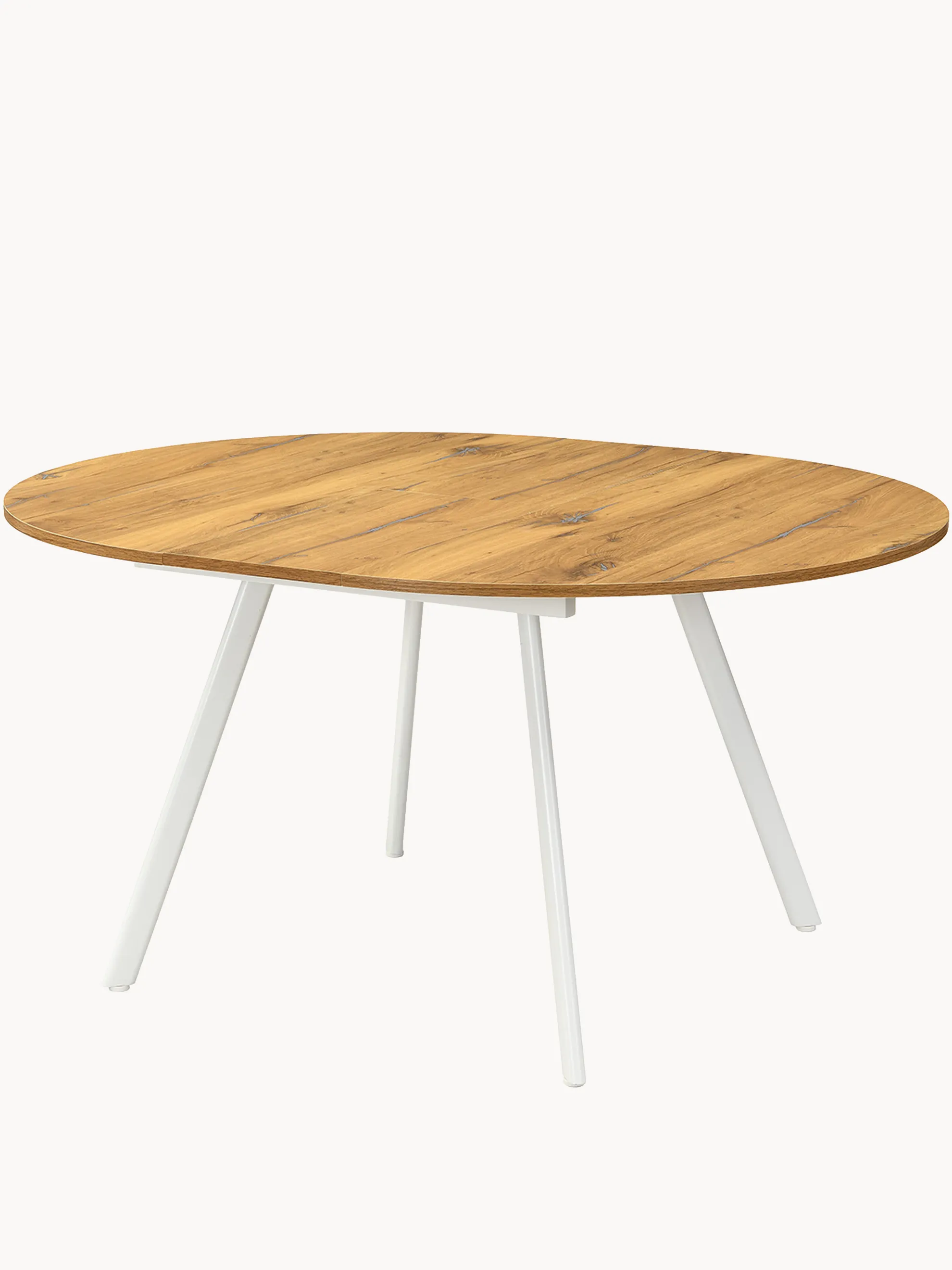 Ausziehtisch TILL- Runder Esstisch 120cm Durchmesser auf 150cm erweiterbar 4-6 Personen - Image 7