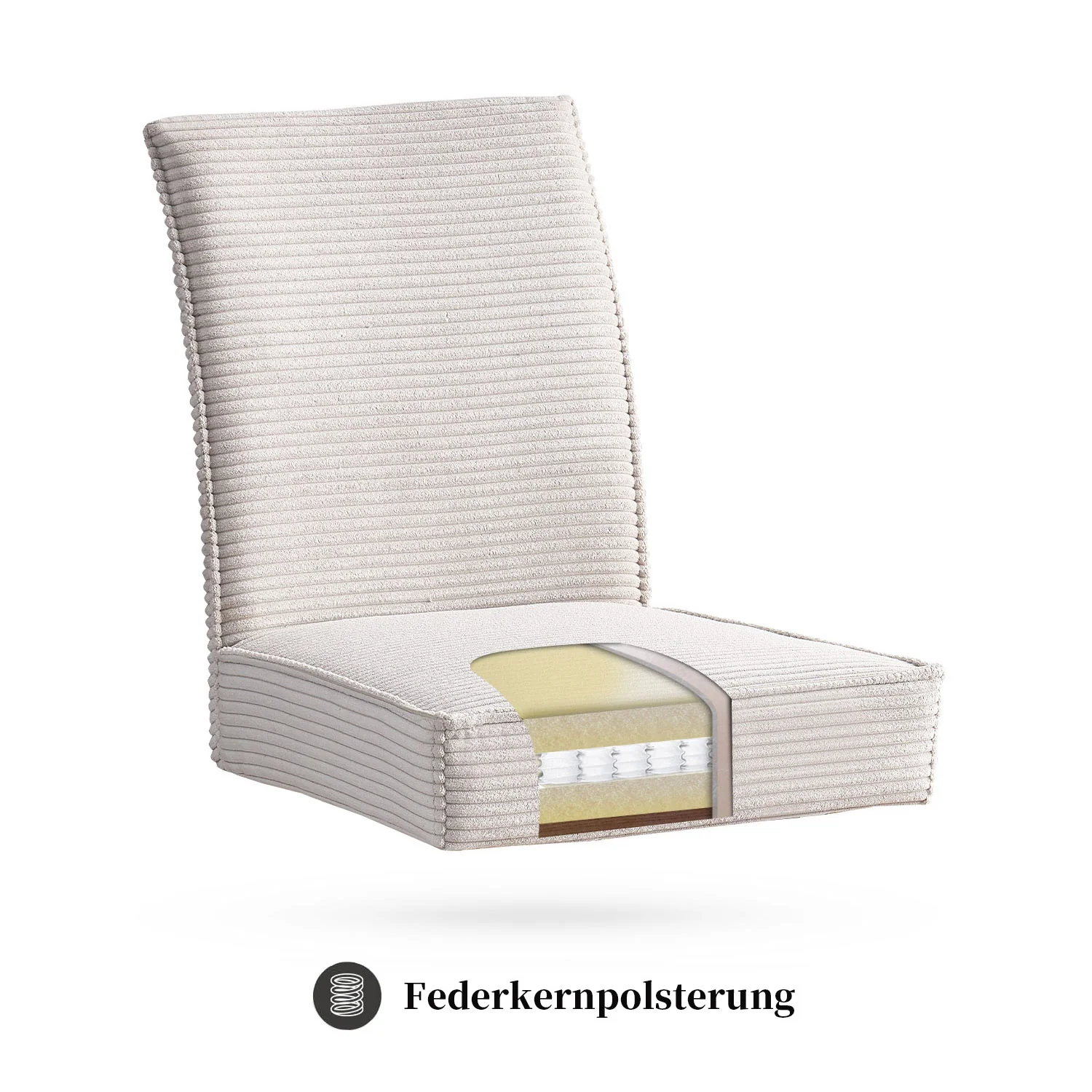 B-Ware Esszimmerstuhl CEDRIC 2er Set Grau - Image 2