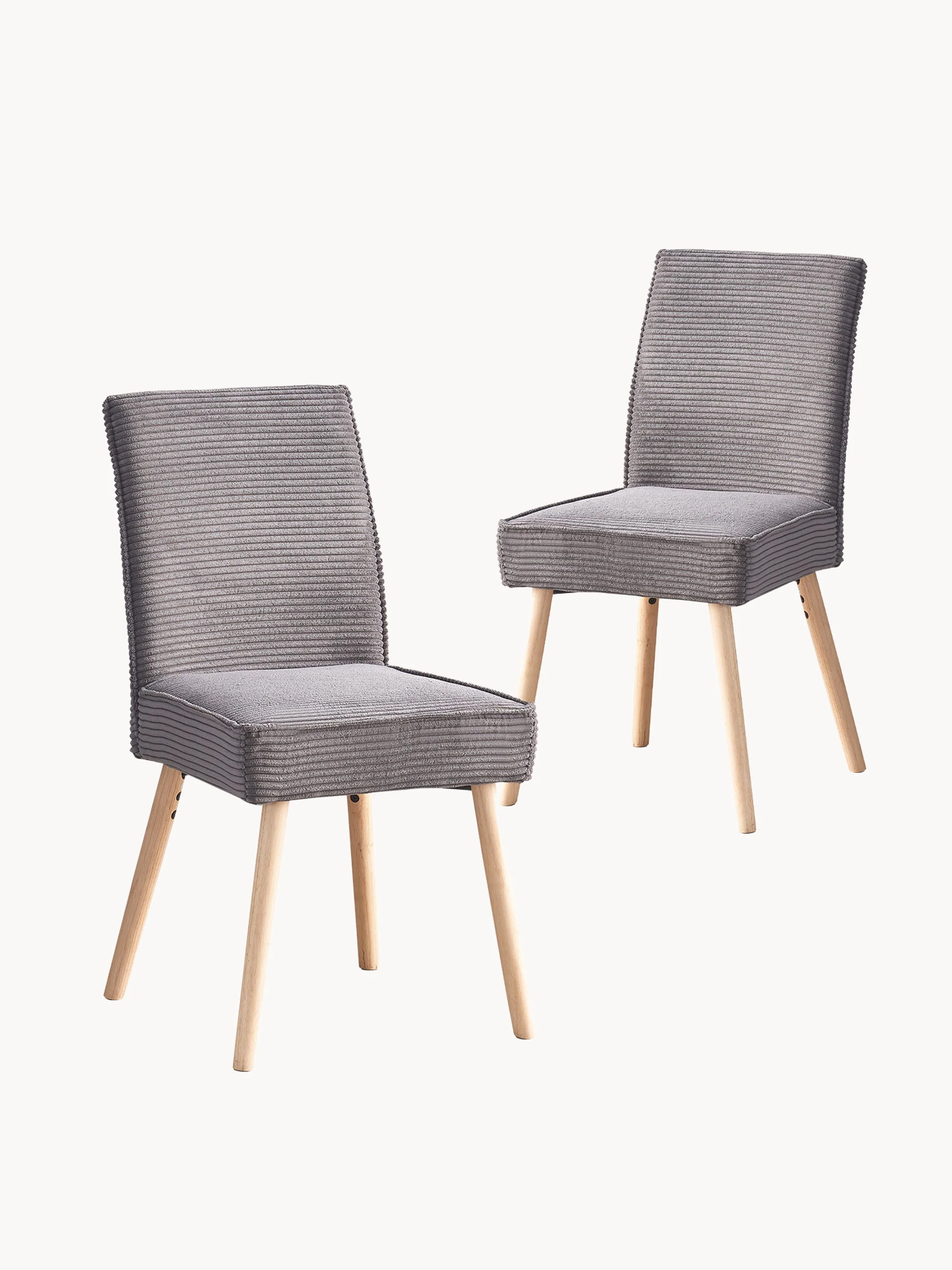 B-Ware Esszimmerstuhl CEDRIC Anthrazit 2er Set