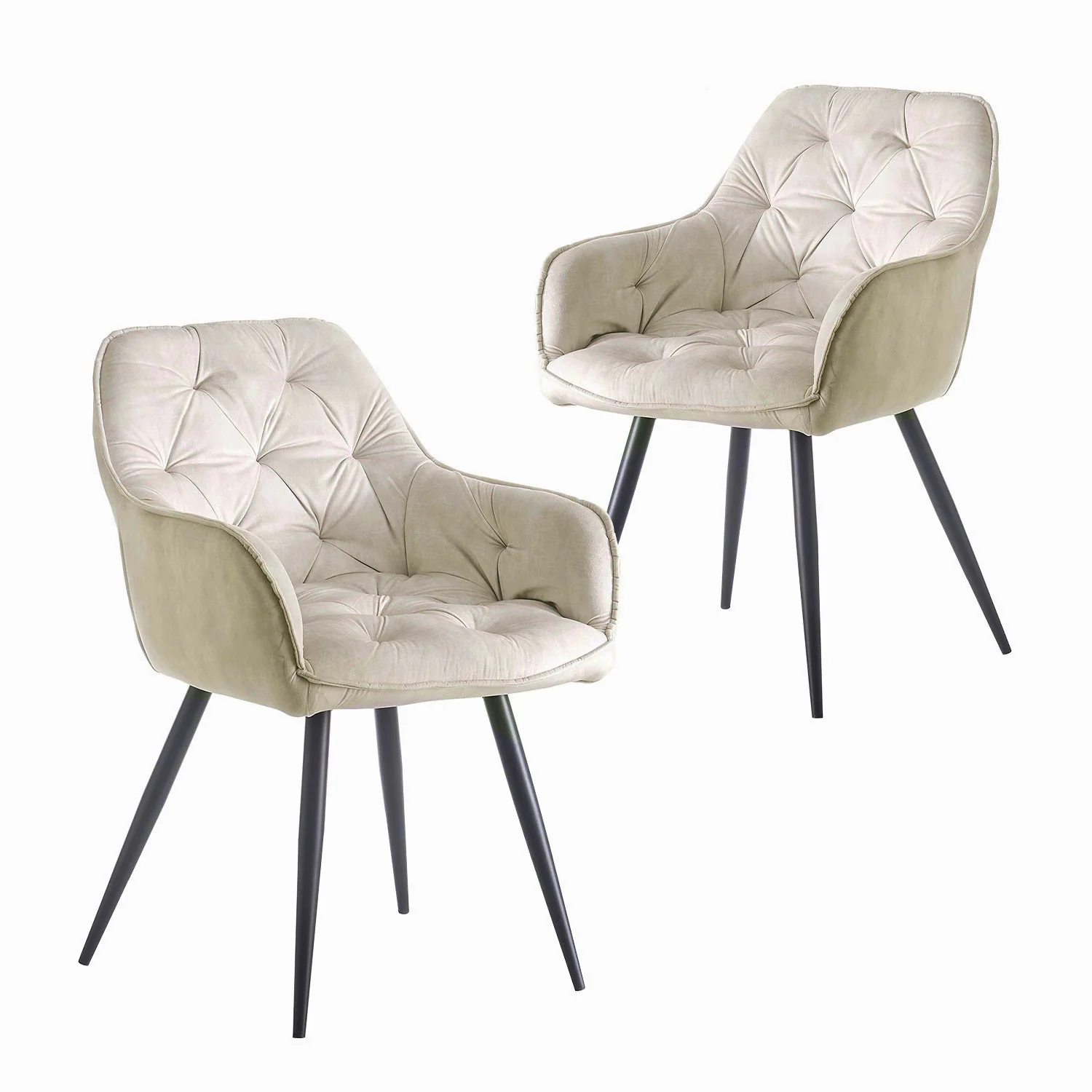 B-Ware Esszimmerstuhl DIETER, 2er Set, Grau
