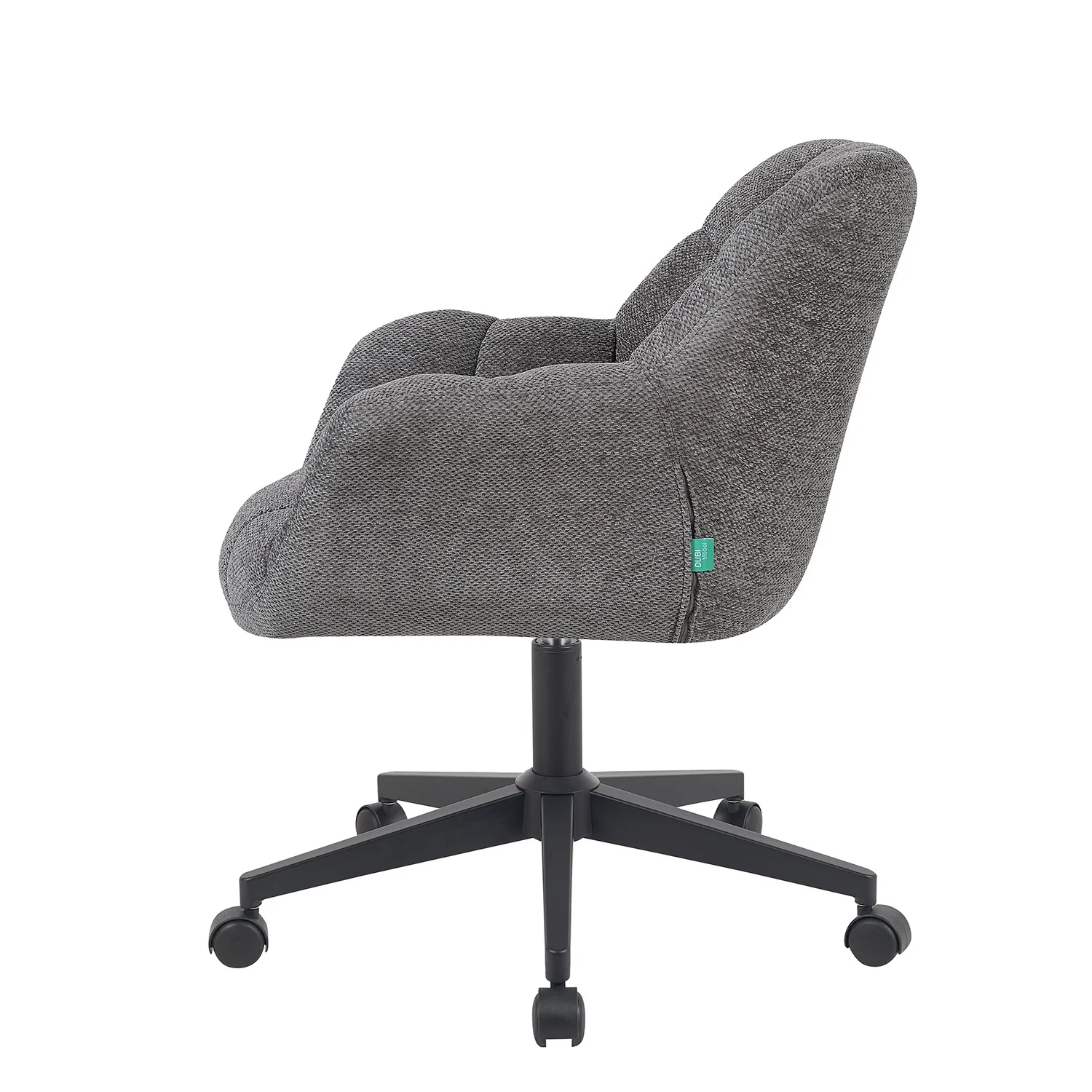 Bürostuhl Mika-Nuri 2er-Set – Höhenverstellbar, 360° Drehbar, Matt-Schwarz - Image 61