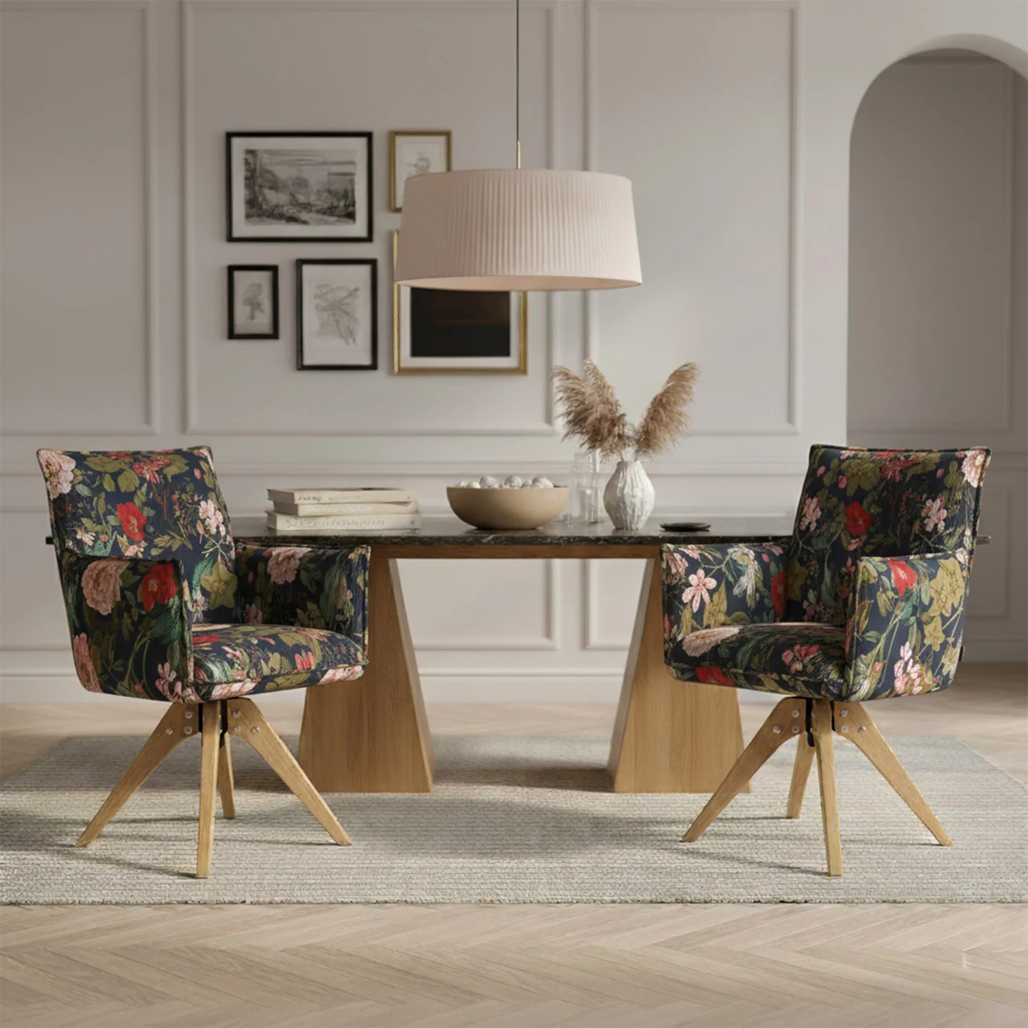 Esszimmerstuhl Mika-Emil 2er-Set | 360° drehbar | Eiche geölt Natur - Image 26