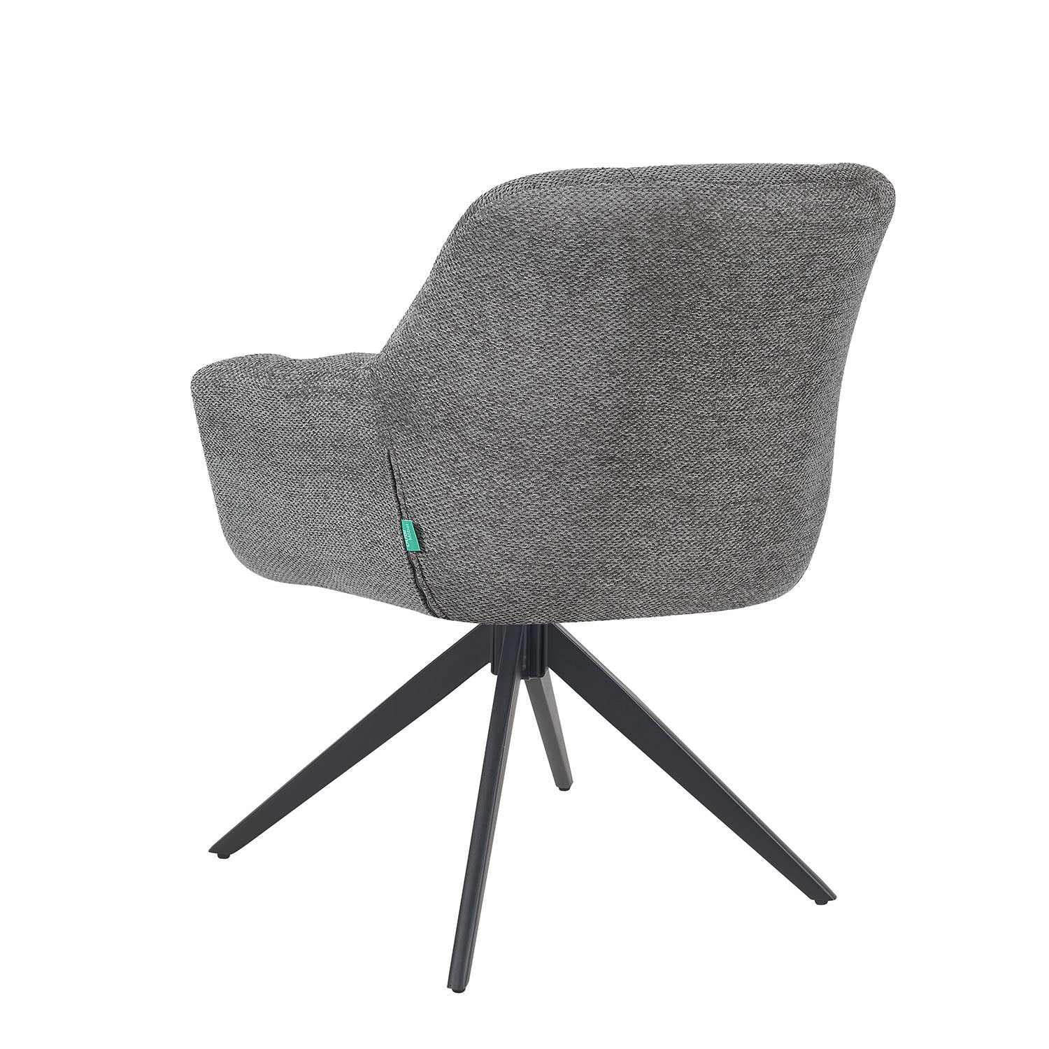 Esszimmerstuhl Mika-Mila 2er-Set | 360° drehbar | Metall pulverbeschichtet Matt-Schwarz - Image 57